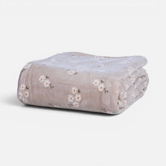 Nef-Nef Homeware Judith Комплект Одеяло Полар Единично 160x220см. Сив