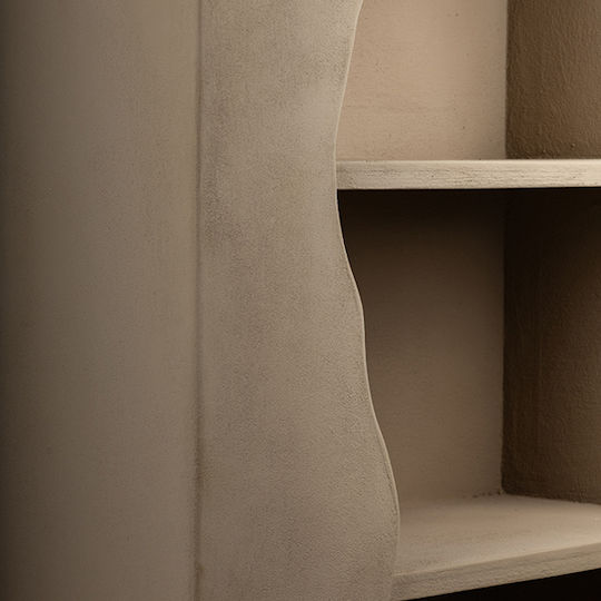 Ecru Bookcase 82x35.5x180cm