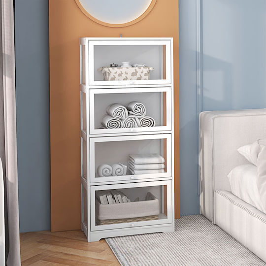 Βιβλιοθήκη Λευκή 59x30x139εκ.
