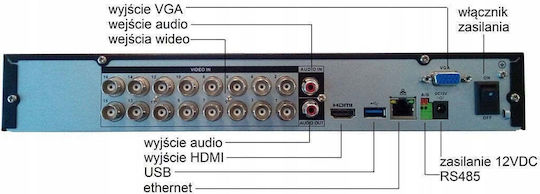 BCS BCS-L-XVR1604-4KE-IV HVR Записващо Устройство 16 Канала с 4K Разделителна Способност