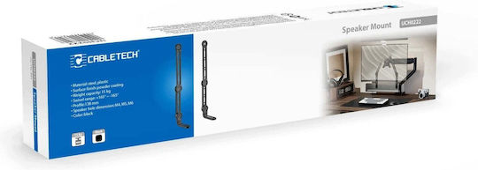 Cabletech Тонколонна Стойка (1 Единична Бройка) в Черен Цвят