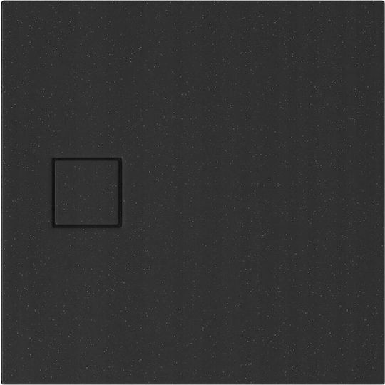 Cersanit Square Acrylic Shower Tray 80x80cm Black