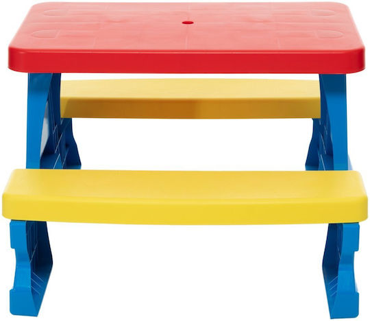 Kids Table Set with Chairs for Painting Plastic Blue Kadax