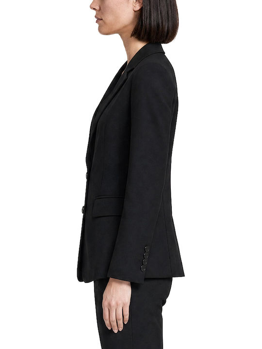 MY T Lang Damen Blazer Schwarz