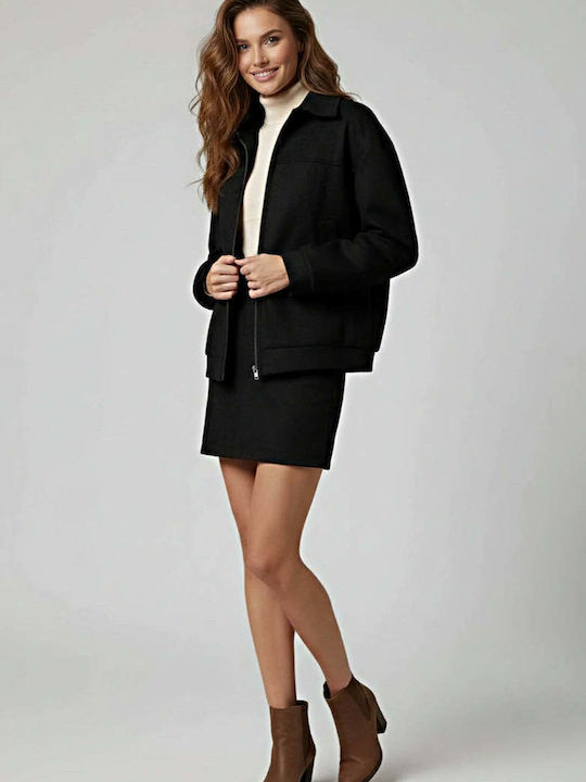 Set mit Mini Damenrock Schwarz