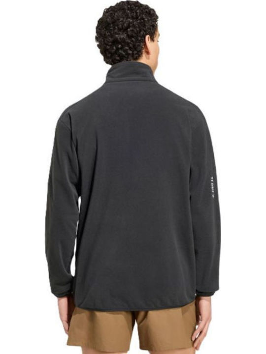 Essentials Herren Fleecejacke Schwarz