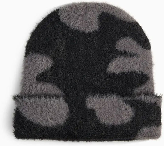 Mid Beanie Γυναικείος Σκούφος Πλεκτός σε Μαύρο χρώμα