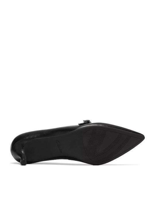 Leder Pumps Schwarz