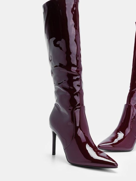Women's Boots from Burgundy Patent Leather