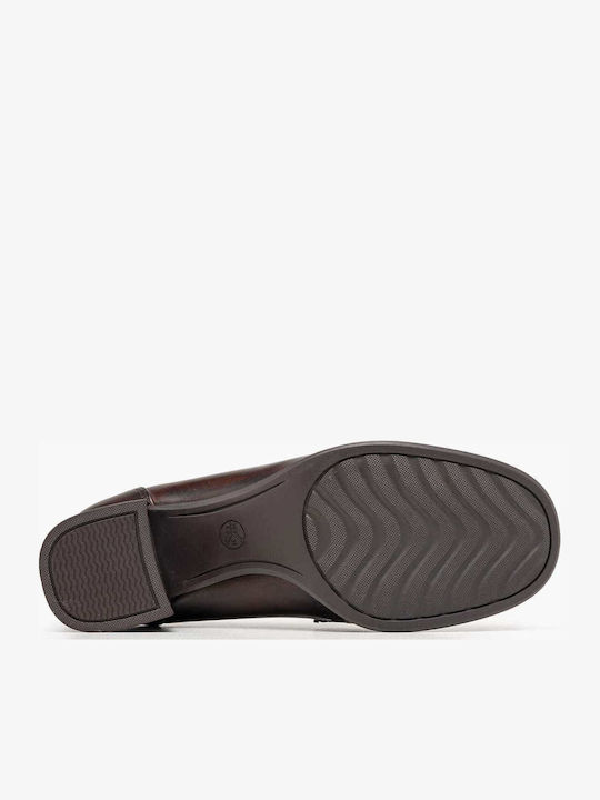 Leather Heels Brown