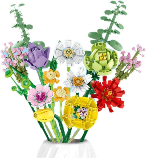 Building Blocks Flower Bouquet for 6+ Years 854 Pieces