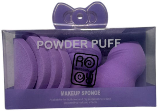 Ro-Ro Accessories Professional Set with Makeup Sponges for Foundation 6pcs