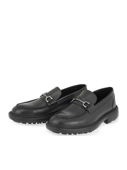 Δερμάτινα Ανδρικά Loafers σε Μαύρο Χρώμα