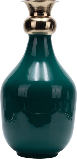 Metallic Green Vase Φ18xH35cm