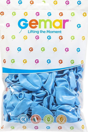 Zusammensetzung mit 100 Luftballons Baby-Geburt Blauen G110 30cm
