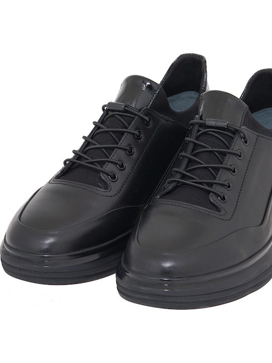 Men's Sneakers Black Leather