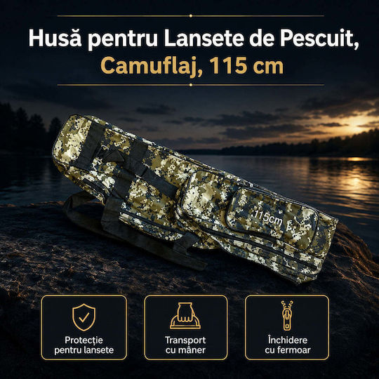 Angelrutenkoffer Camouflage 115 cm