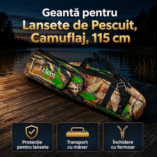Angelrutenkoffer Camouflage 115 cm