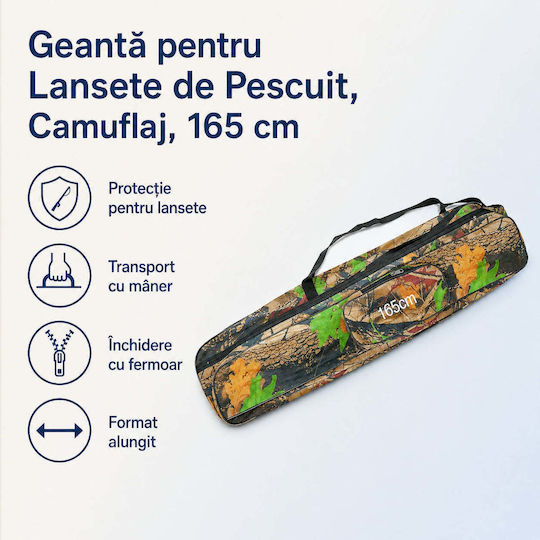 Geantă pentru undițe Camuflaj 165 Cm