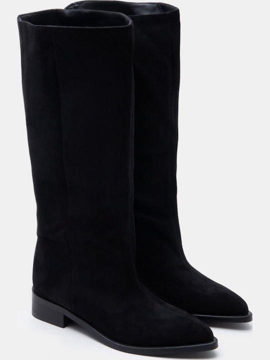 Suede Women's Boots Black