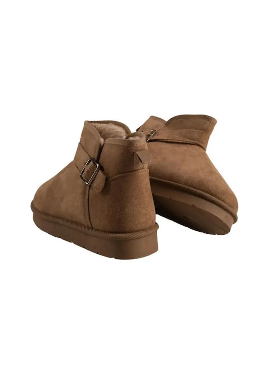 Kids Beige Ankle Boots