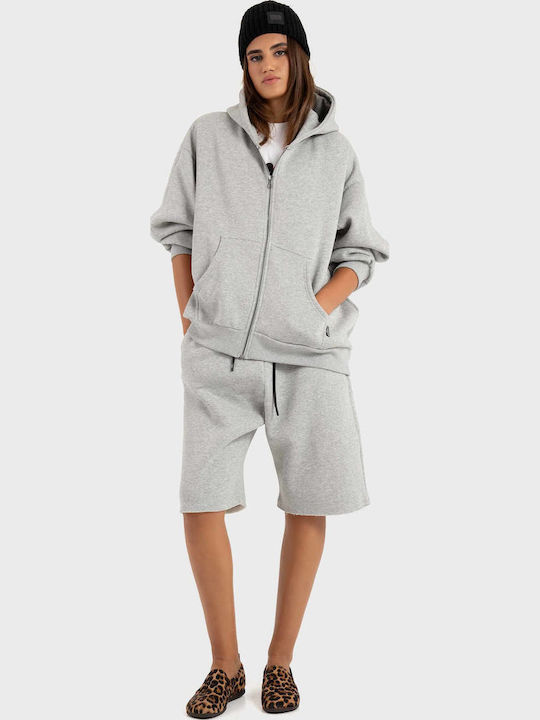 Damen Bermudas Grau
