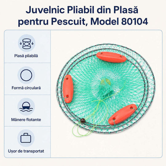 Plasă Pliabilă Pentru Păstrarea Peștilor Model 80104
