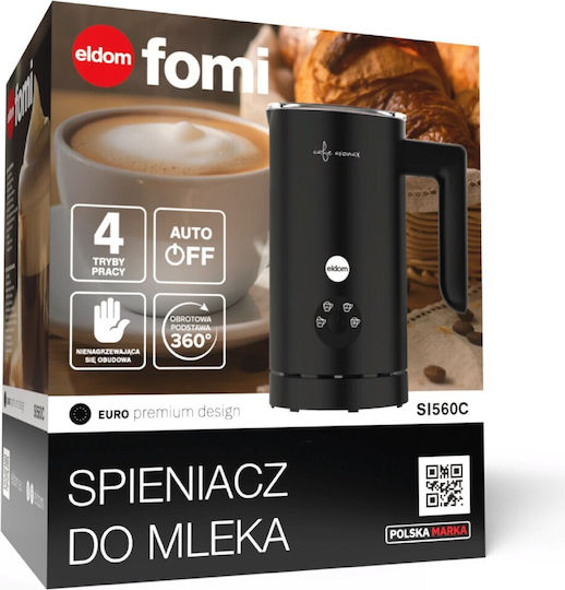 Eldom Milk Frother for Hot & Cold Milk Foam with Non-Stick Coating 150ml