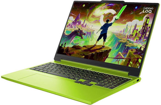 Lenovo LOQ 15AHP11 15.3" IPS FHD+ 165Hz (Ryzen 7-250/16GB/512GB SSD/GeForce RTX 5070/W11 Home) Surge Green (Международна английска клавиатура)