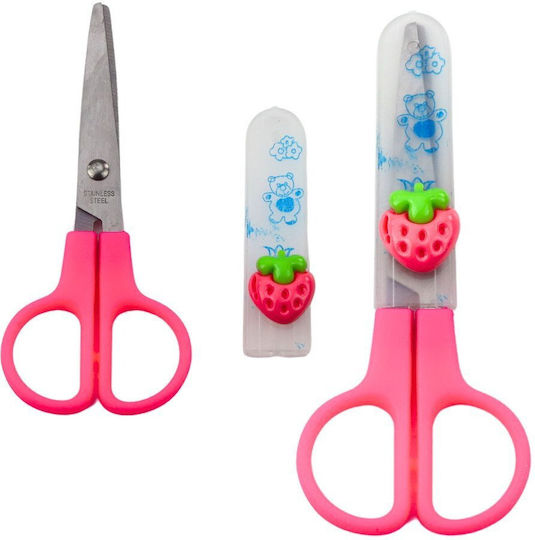 Lean Toys Kids Scissors 12 cm with Metal Blade (Various Designs) 1 Piece