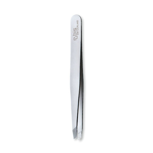 Victorinox Augenbrauenpinzette mit Schräger Spitze Rubis Silber