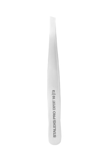 Staleks Eyebrow Tweezer with Slanted Nose Silver