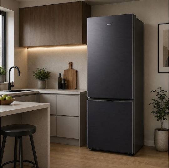 Samsung Хладилник с фризер 538л В203xШ75.9xД71.1см Сив RB53DG703DB1EO