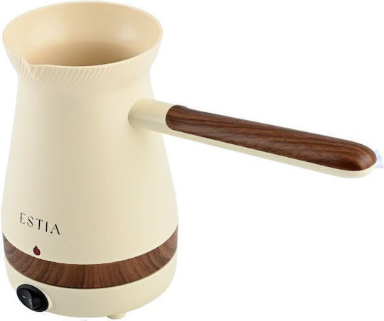 Estia Pure Cream Електрическа гръцка кана за кафе 1000W с Капацитет 250ml Бежов
