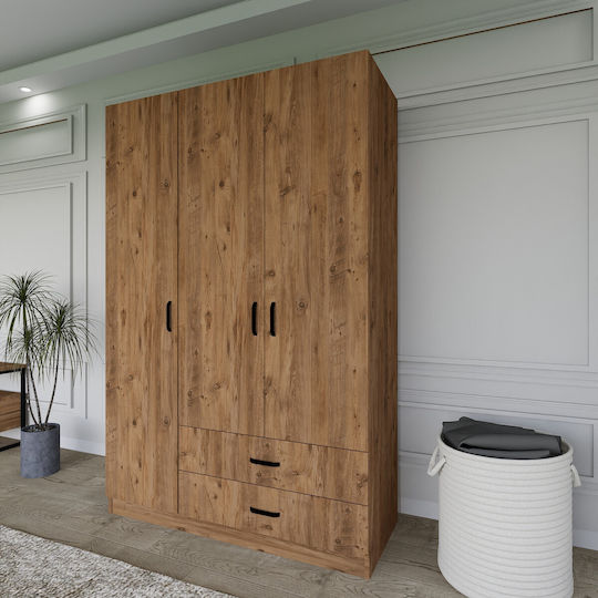 Triple Door Wardrobe 47x40x182cm Triple Door Wardrobe 47x40x182cm