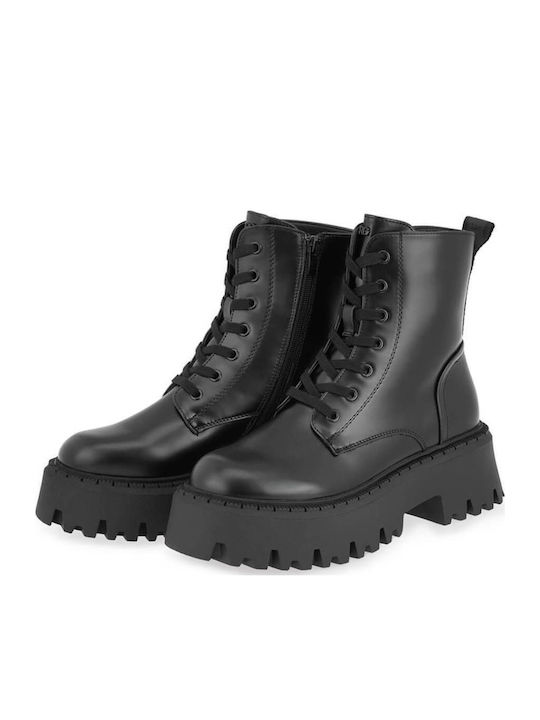 Stiefeletten Damen mit Mittelhohem Absatz Schwarz