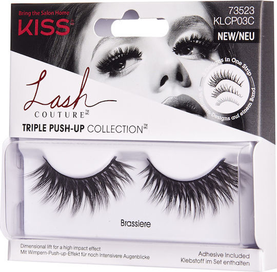 Gene False Tip Bandă Densă 3D Effect Kiss Push-up Sutien 1 Pereche