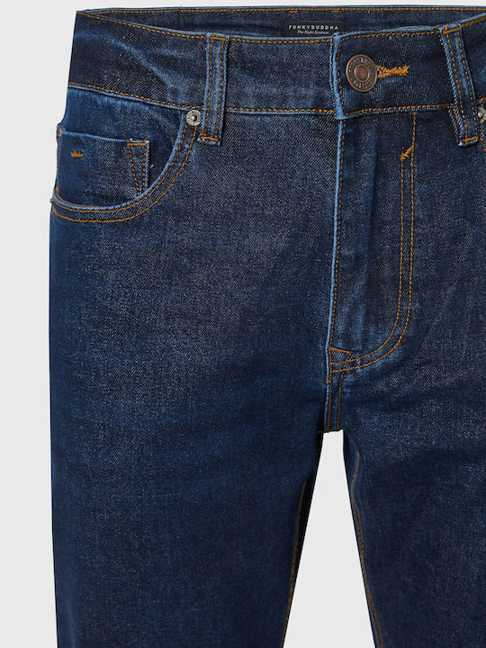 Men's Tapered Blue Jeans Pants FBM014-072-02-Rinse