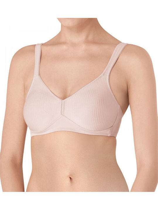 Modern Soft Cotton Bra without Padding without Underwire Beige