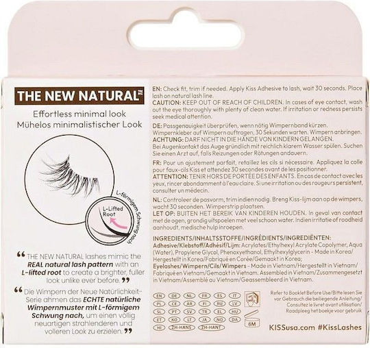 Kiss The New Natural Gene False Jumătate Pistrui Negre Cu Adeziv