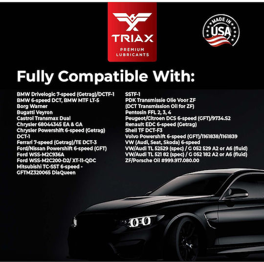 Triax Ulei De Transmisie Auto Pentru Cutie De Viteze Manuală Și Cutie Cu Dublu Ambreiaj 0.946lt TRX2252