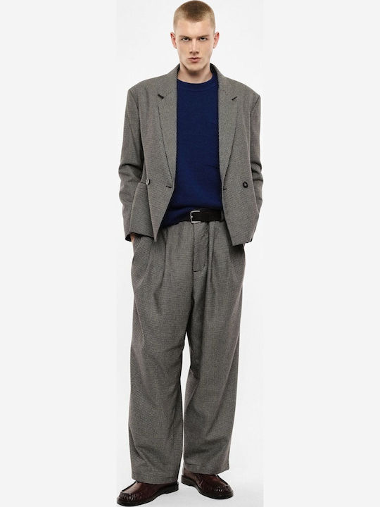 Men's Trousers Set Loose Fit Grey
