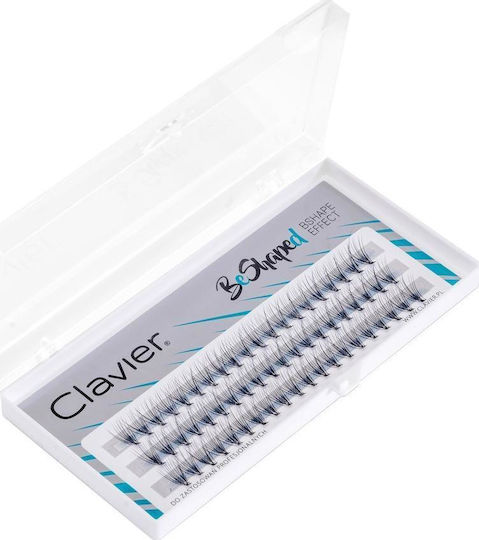 Clavier B-Form Seidenwimpern Cluster Locken B 10d 11mm