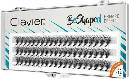 Clavier B-Form Seidenwimpern Cluster Locken B 10d 14mm