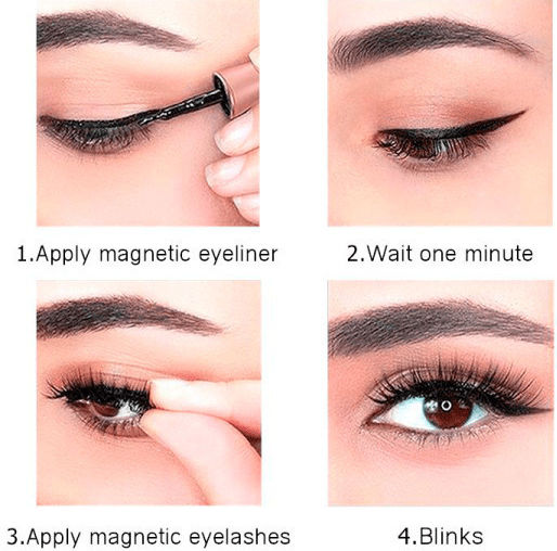 Magnetic Black False Eyelashes 5 Pieces