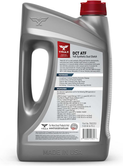 Triax Ulei De Transmisie Auto Pentru Cutie De Viteze Manuală Și Cutie Cu Dublu Ambreiaj 4.73lt