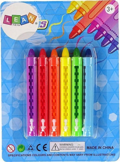 Leantoys Σετ Παστέλ Κηρομπογιών 6 Τεμ