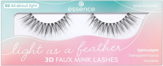 Essence Light As A Feather Faux Mink False Eyelashes 02 All About Light