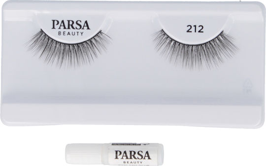 Parsa Beauty False Lashes Τεχνητές Βλεφαρίδες Volume Fairy 1 Ζευγάρι & Κόλλα No 212