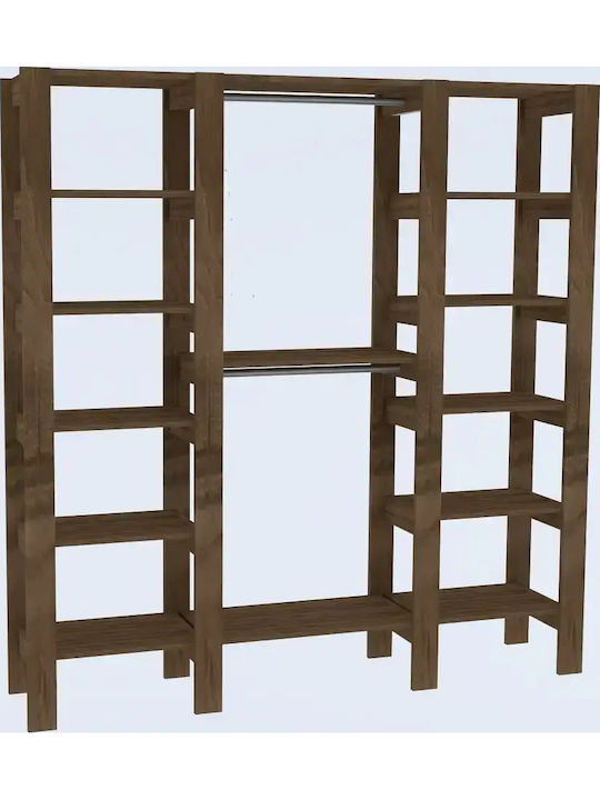 City Rack de Podea din Lemn Maro 180x33.6x180cm